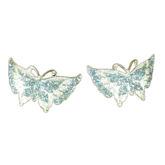 Accessories - 2 Silver Butterfly hair clip